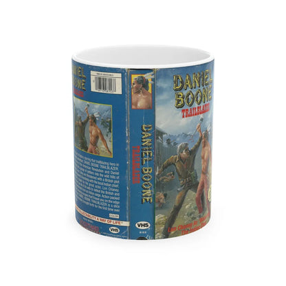 DANIEL BOONE TRAILBAZER (VHS COVER) - White Coffee Mug-11oz-Go Mug Yourself