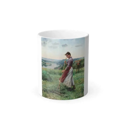 Daniel Ridgway Knight (1839-1924) In The Fields - Color Changing Mug 11oz 11oz - Go Mug Yourself