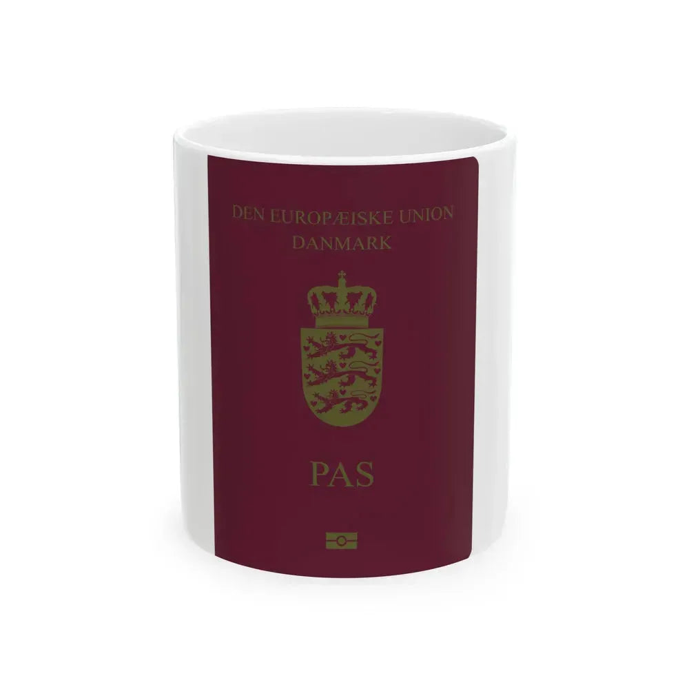 Danish Passport - White Coffee Mug 11oz - Go Mug Yourself