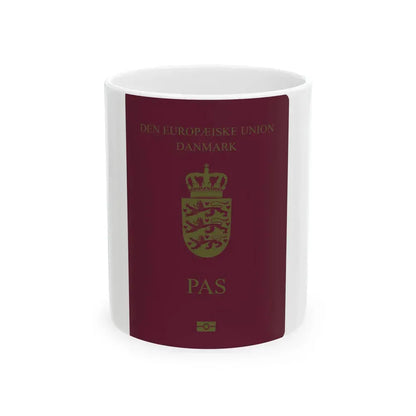 Danish Passport - White Coffee Mug 11oz - Go Mug Yourself