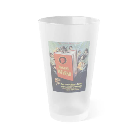 DANTE'S INFERNO 1921 Movie Poster - Frosted Pint Glass 16oz Default Title - Go Mug Yourself