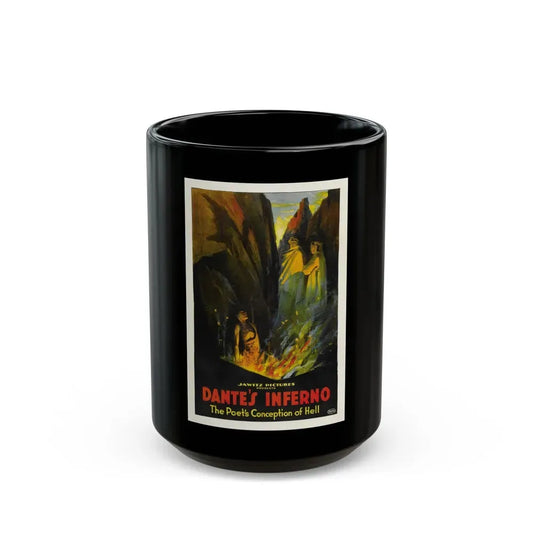 DANTE'S INFERNO (2) 1921 Movie Poster - Black Coffee Mug 15oz - Go Mug Yourself