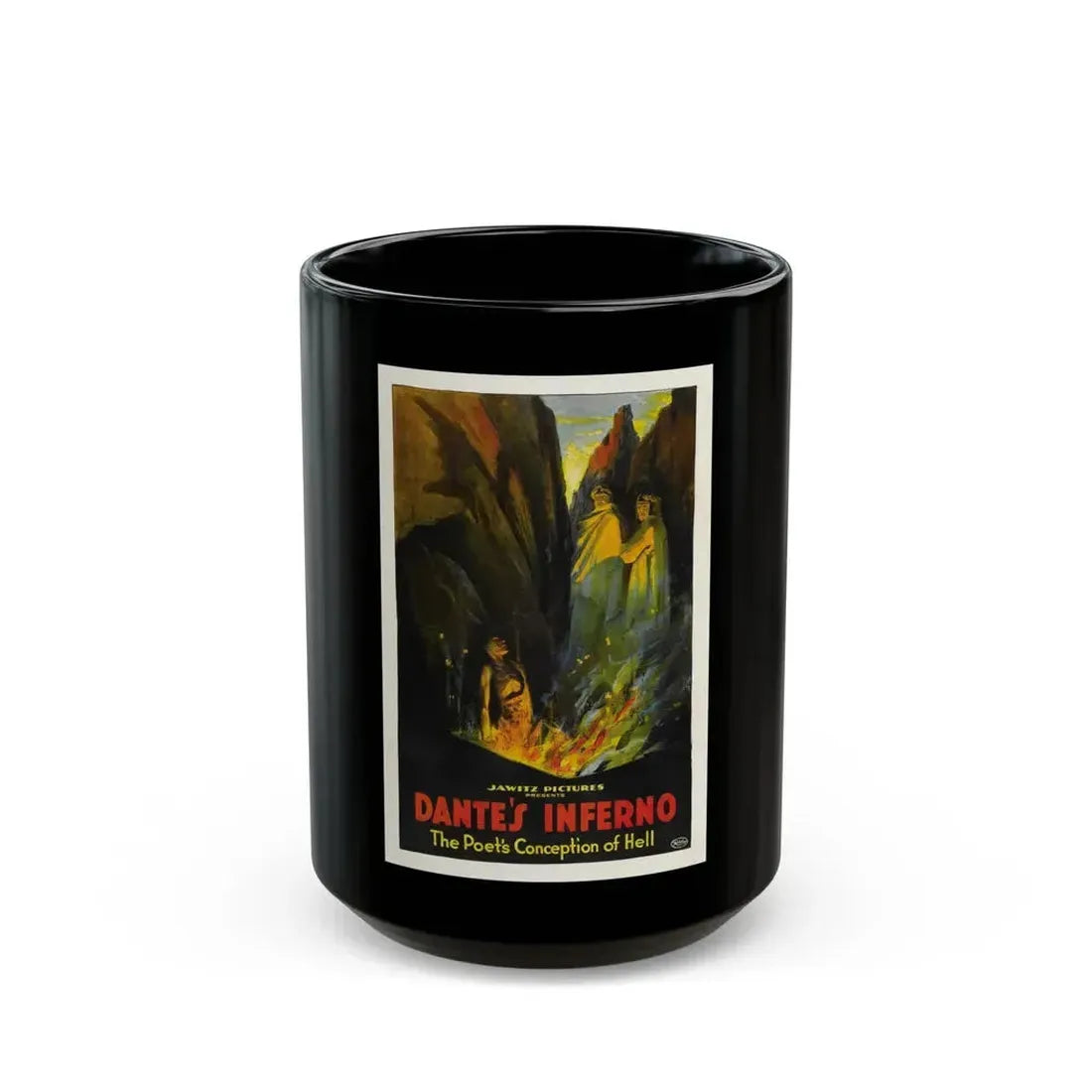 DANTE'S INFERNO (2) 1921 Movie Poster - Black Coffee Mug 15oz - Go Mug Yourself