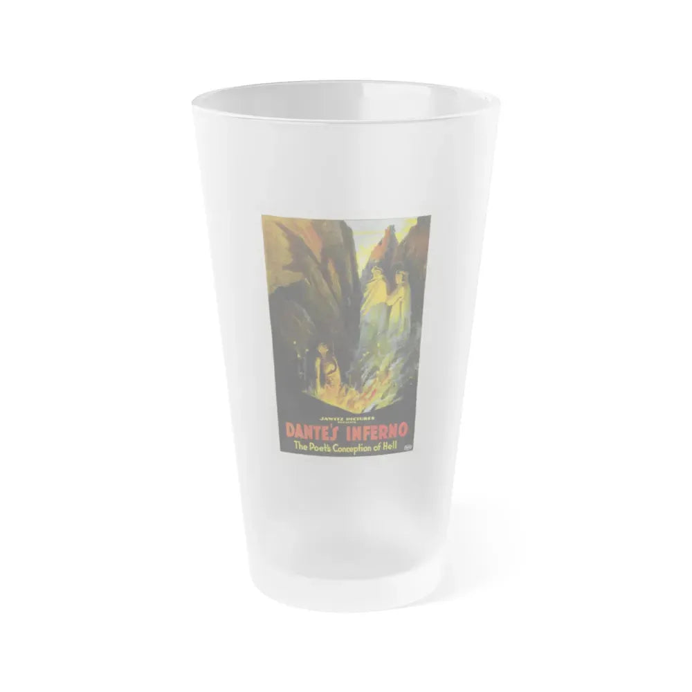 DANTE'S INFERNO (2) 1921 Movie Poster - Frosted Pint Glass 16oz Default Title - Go Mug Yourself