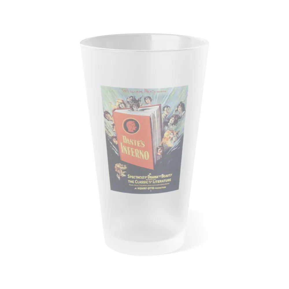 DANTE'S INFERNO 1921 Movie Poster - Frosted Pint Glass 16oz-Go Mug Yourself