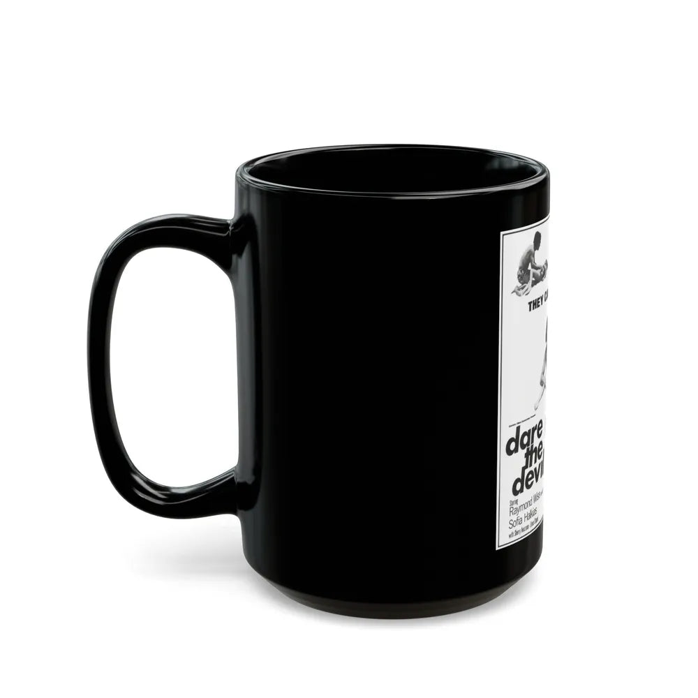 DARE THE DEVIL 1969 Movie Poster - Black Coffee Mug-Go Mug Yourself