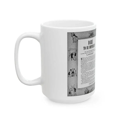 Dare To Be Different, Calling All Girls, January 1946 - White Coffee Mug - Go Mug Yourself