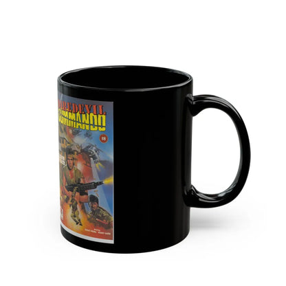 DAREDEVIL COMMANDO (VHS COVER) - Black Coffee Mug-Go Mug Yourself