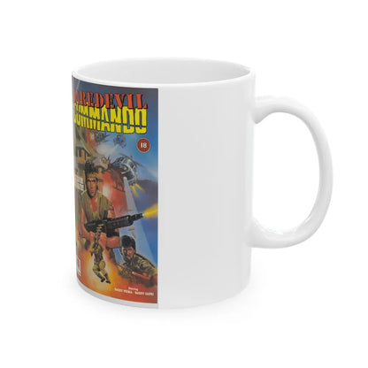 DAREDEVIL COMMANDO (VHS COVER) - White Coffee Mug-Go Mug Yourself