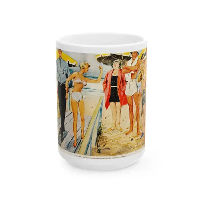Daring Bikini, 1949 - White Coffee Mug 15oz - Go Mug Yourself