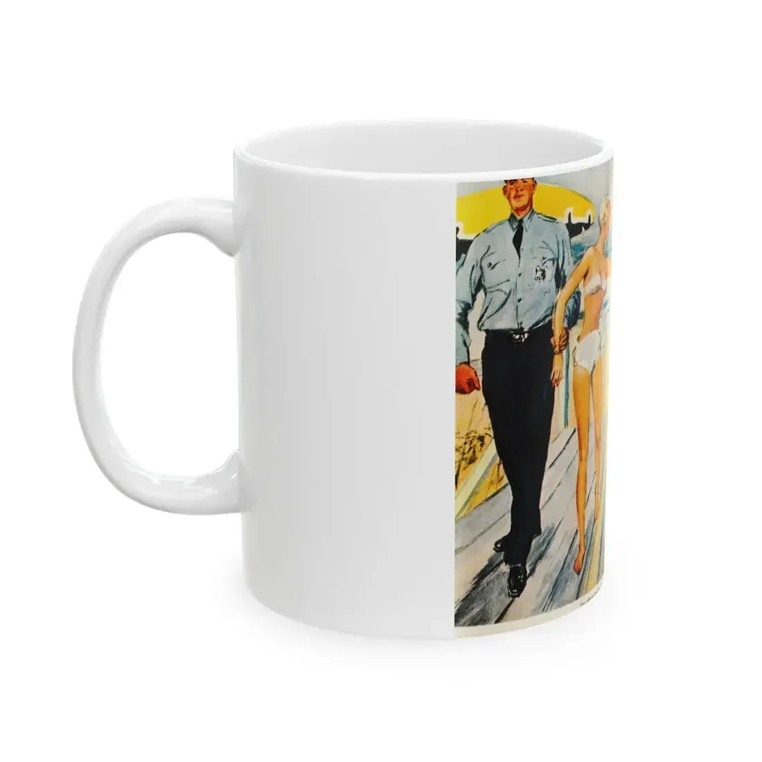 Daring Bikini, 1949 - White Coffee Mug - Go Mug Yourself