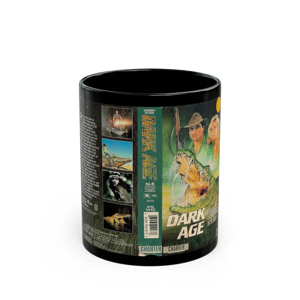 DARK AGE (VHS COVER) - Black Coffee Mug-11oz-Go Mug Yourself