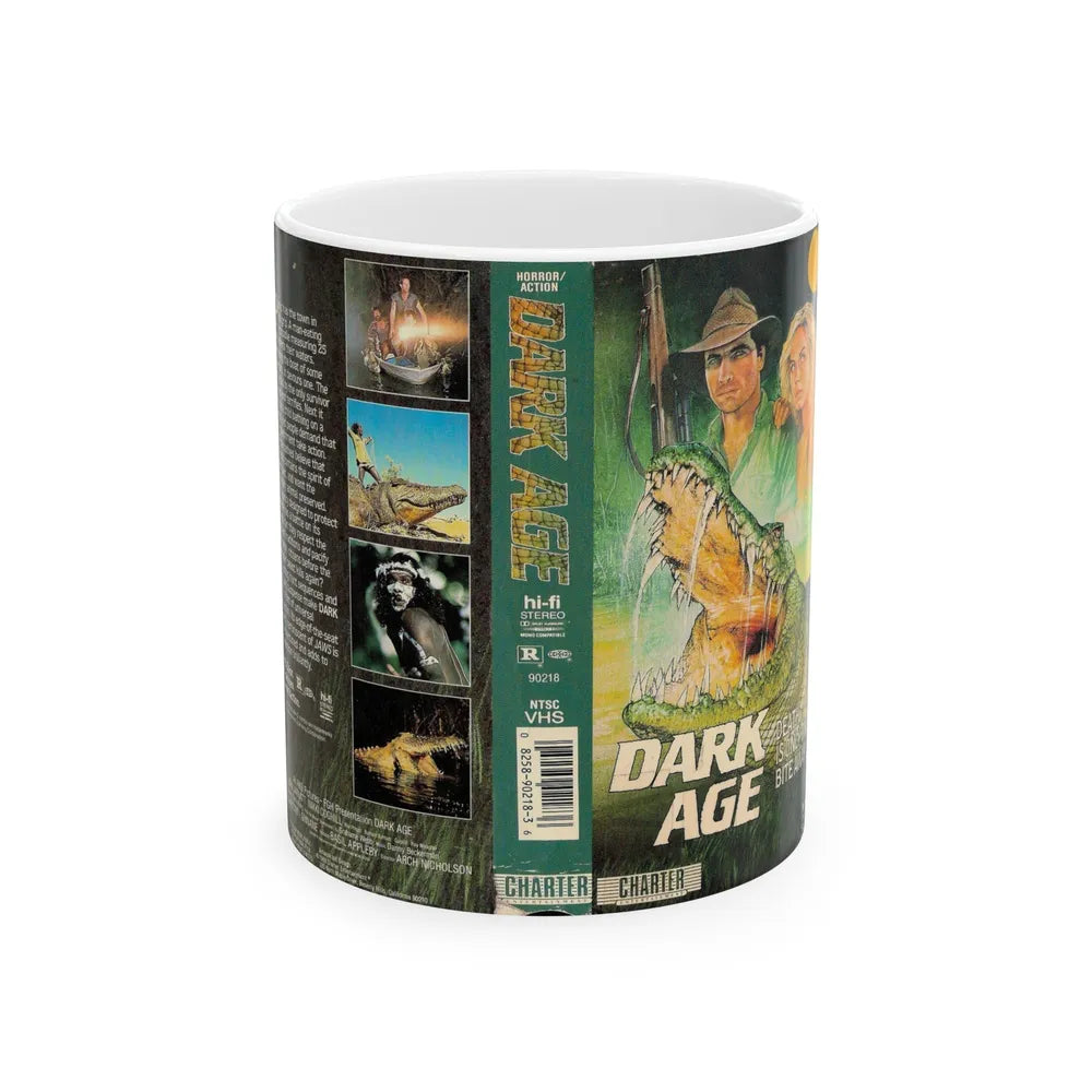 DARK AGE (VHS COVER) - White Coffee Mug-11oz-Go Mug Yourself