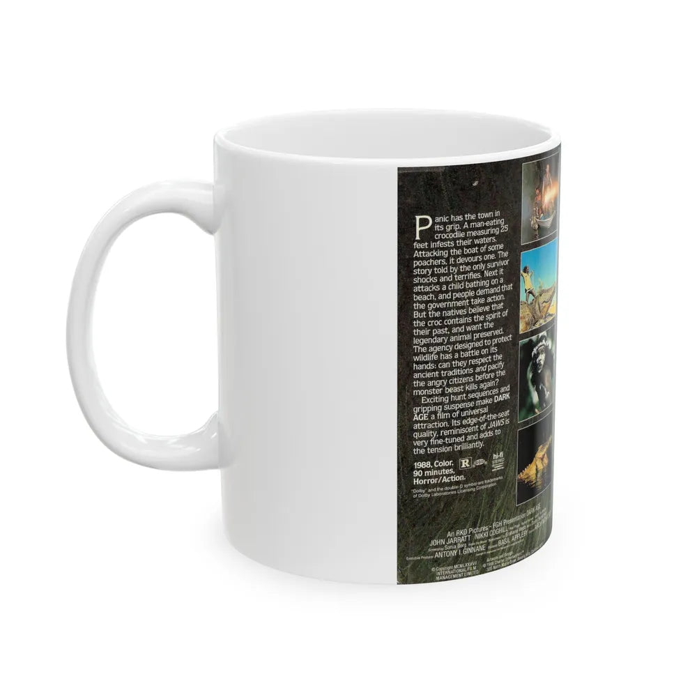 DARK AGE (VHS COVER) - White Coffee Mug-Go Mug Yourself