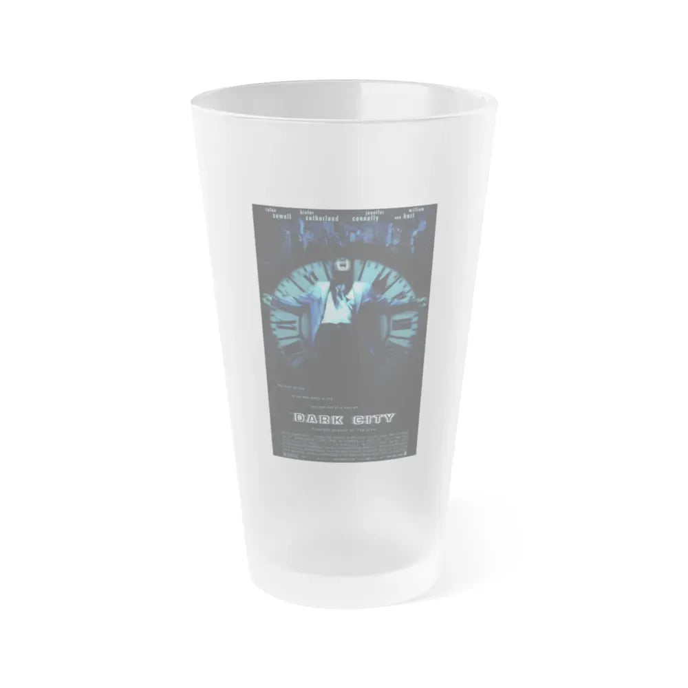 DARK CITY 1998 Movie Poster - Frosted Pint Glass 16oz Default Title - Go Mug Yourself