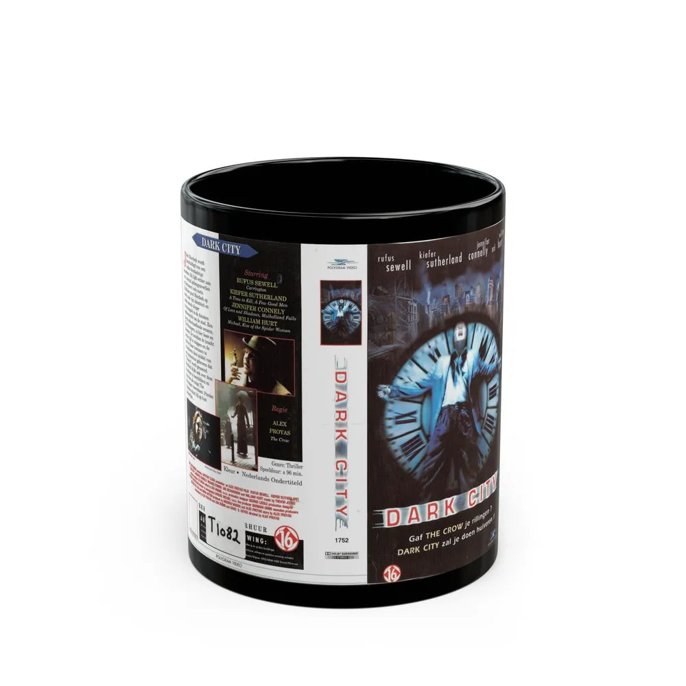 DARK CITY (VHS COVER) - Black Coffee Mug-11oz-Go Mug Yourself