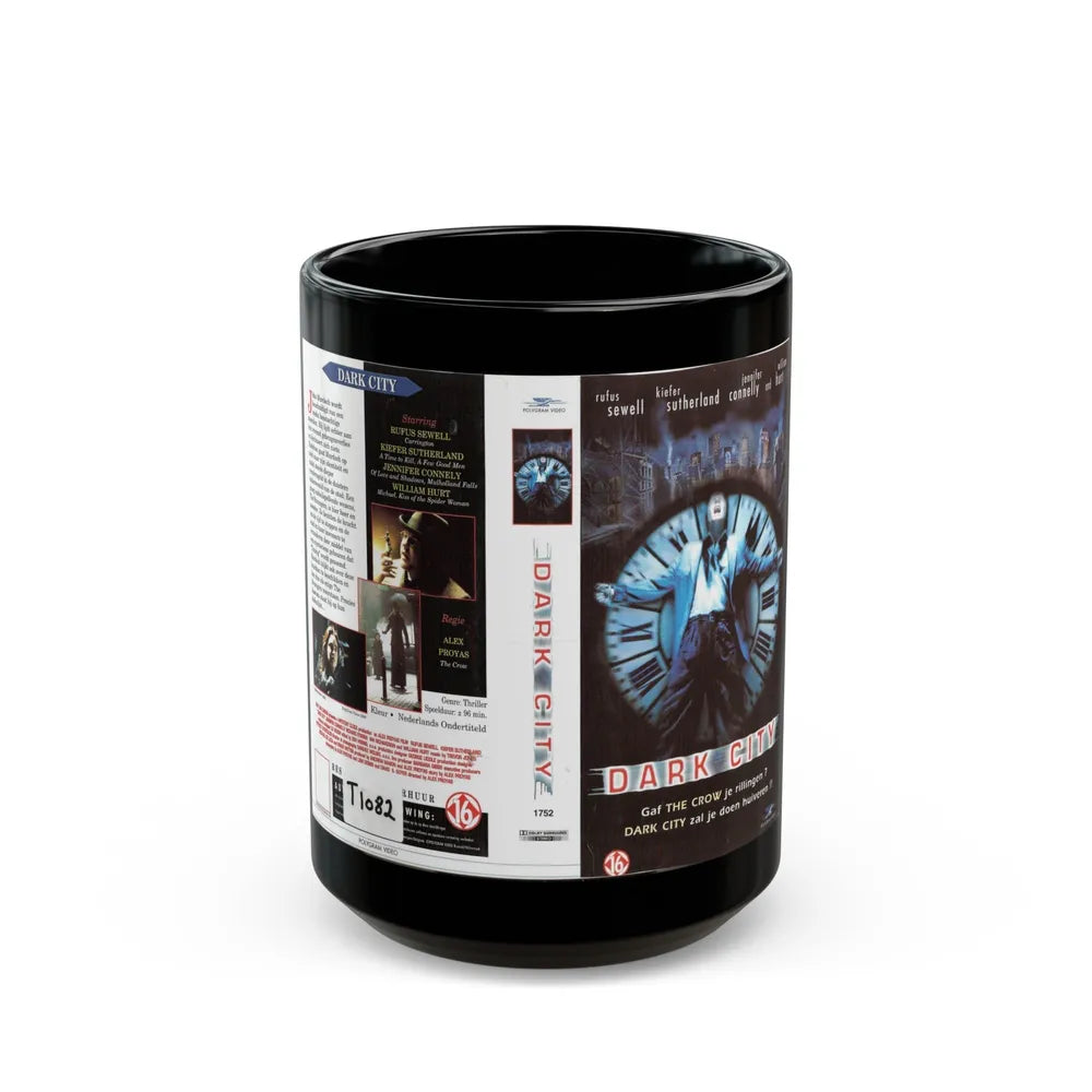 DARK CITY (VHS COVER) - Black Coffee Mug-15oz-Go Mug Yourself