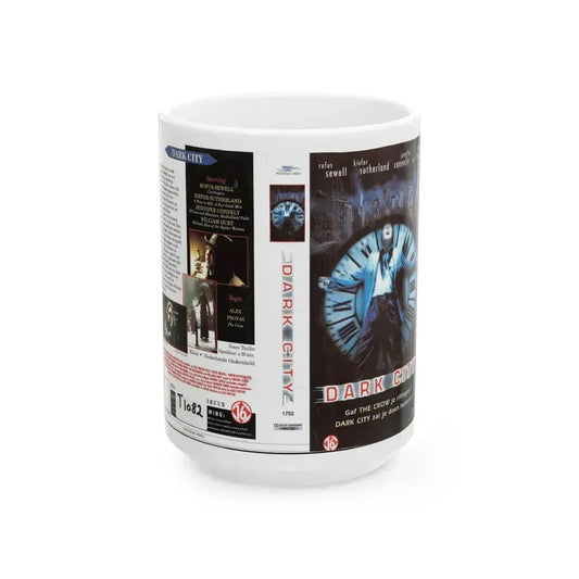DARK CITY (VHS COVER) - White Coffee Mug 15oz - Go Mug Yourself