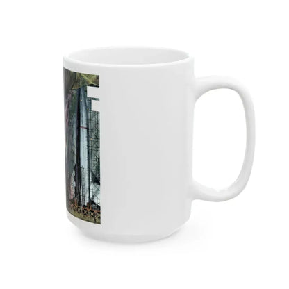 Dark Dominion part one, Collier's, April 2, 1954 - White Coffee Mug - Go Mug Yourself
