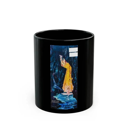 Dark Dominion part two, Collier's Magazine, April 30, 1954. Art by David Berger - Black Coffee Mug 11oz - Go Mug Yourself