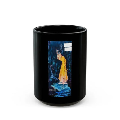 Dark Dominion part two, Collier's Magazine, April 30, 1954. Art by David Berger - Black Coffee Mug 15oz - Go Mug Yourself