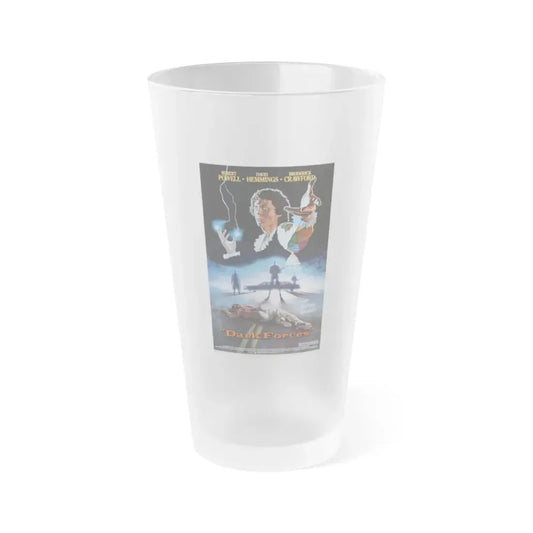 DARK FORCES (HARLEQUIN) 1980 Movie Poster - Frosted Pint Glass 16oz Default Title - Go Mug Yourself