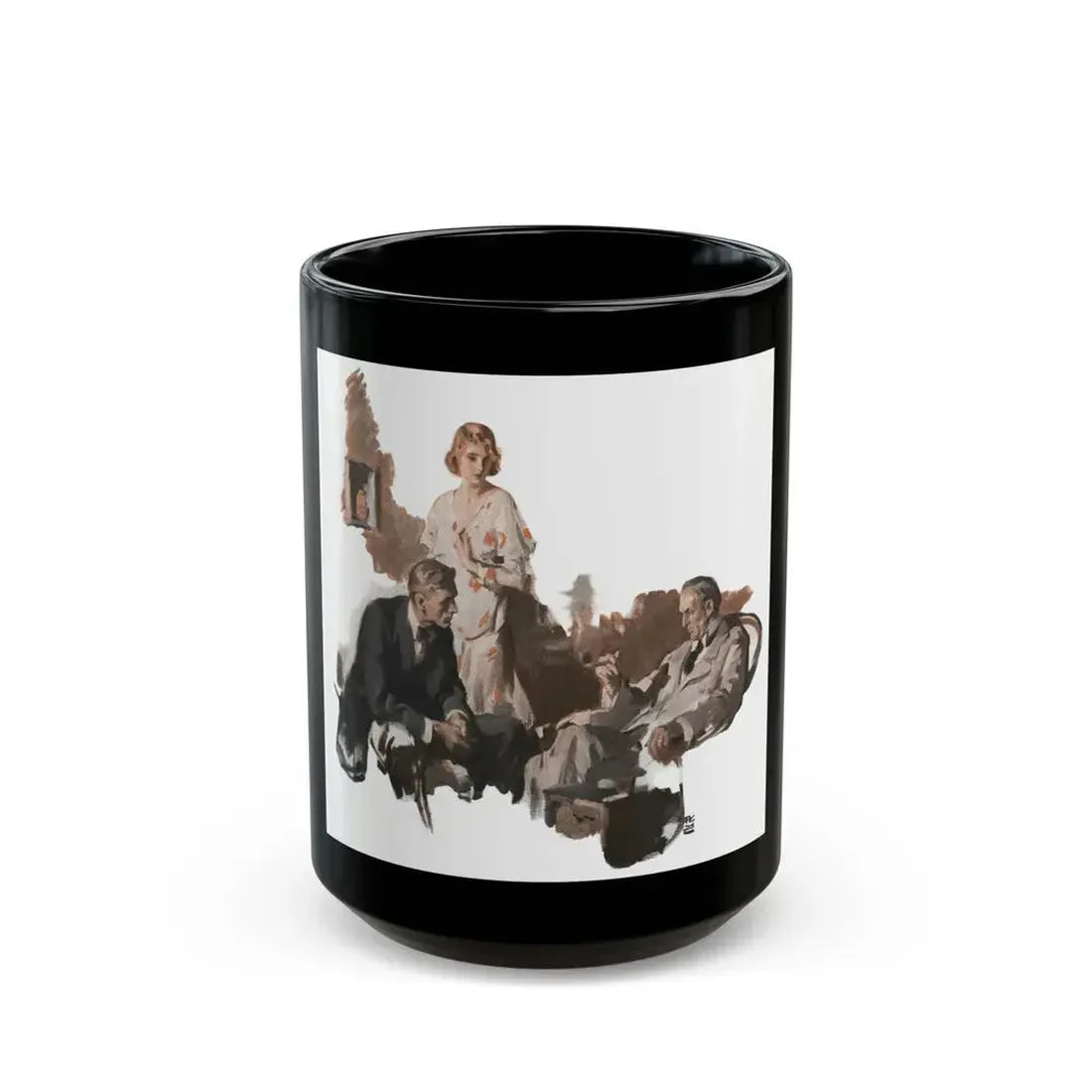 Dark Forests (1), McCall's, February 1930 - Black Coffee Mug 15oz - Go Mug Yourself