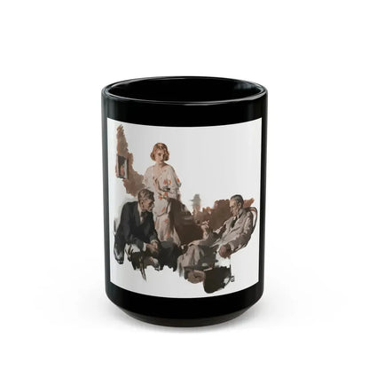 Dark Forests (1), McCall's, February 1930 - Black Coffee Mug 15oz - Go Mug Yourself