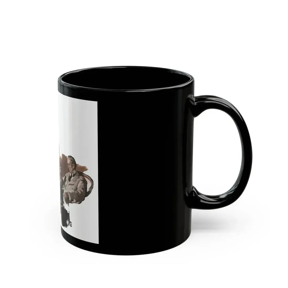Dark Forests (1), McCall's, February 1930 - Black Coffee Mug - Go Mug Yourself