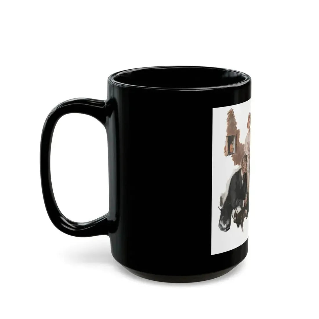 Dark Forests (1), McCall's, February 1930 - Black Coffee Mug - Go Mug Yourself