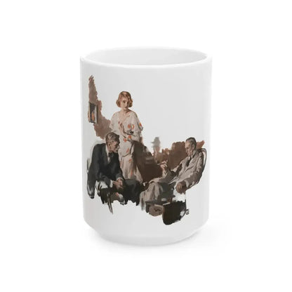 Dark Forests (1), McCall's, February 1930 - White Coffee Mug 15oz - Go Mug Yourself