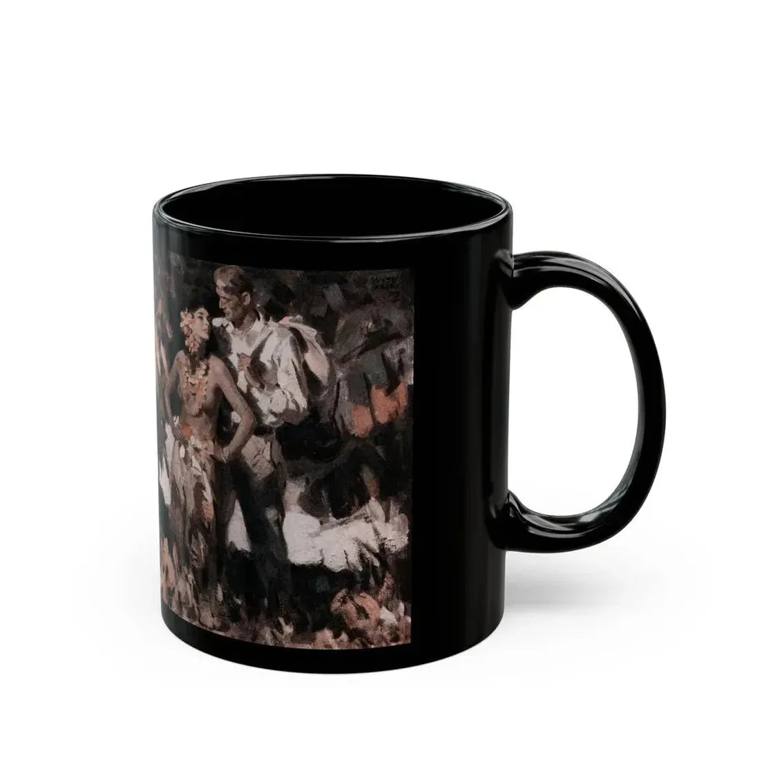 Dark Forests (2), McCall's, February 1930 - Black Coffee Mug - Go Mug Yourself