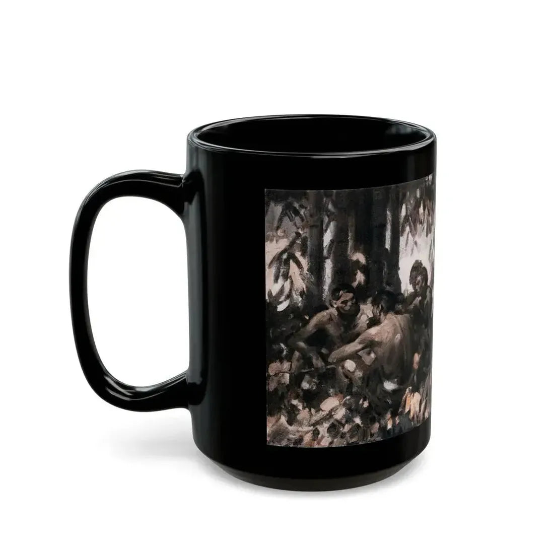 Dark Forests (2), McCall's, February 1930 - Black Coffee Mug - Go Mug Yourself