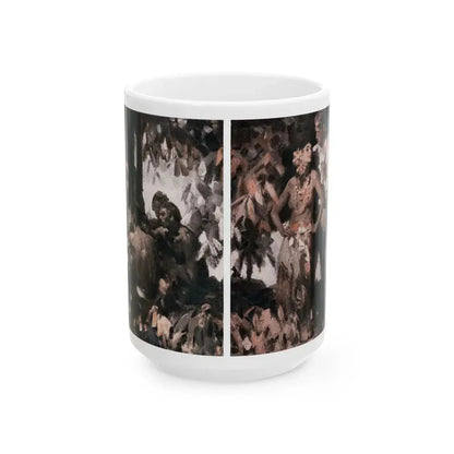 Dark Forests (2), McCall's, February 1930 - White Coffee Mug 15oz - Go Mug Yourself