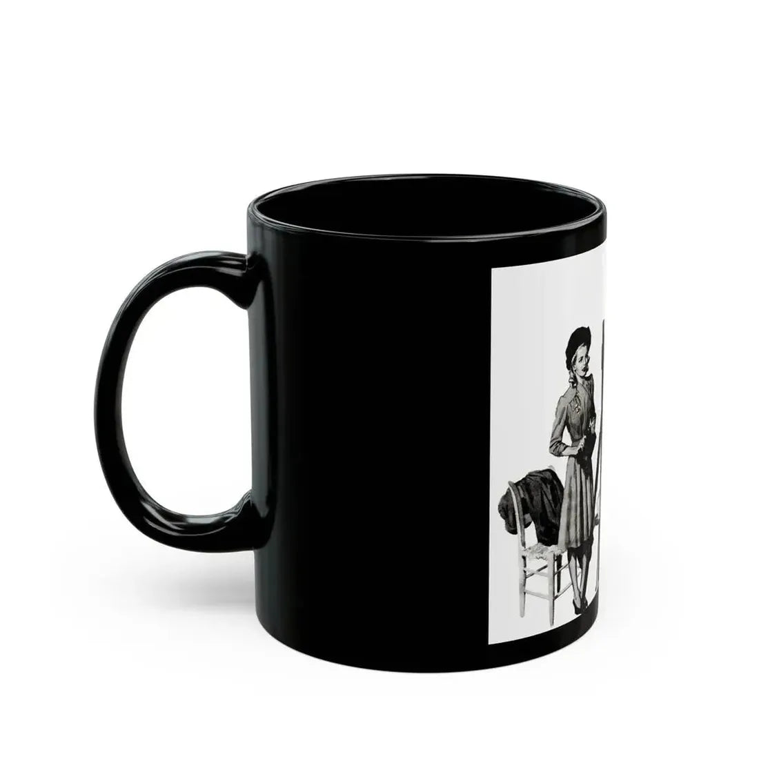 Dark Fortune, Liberty magazine, November 16, 1940 - Black Coffee Mug - Go Mug Yourself