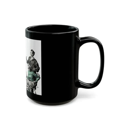 Dark Fortune, Liberty magazine, November 16, 1940 - Black Coffee Mug - Go Mug Yourself