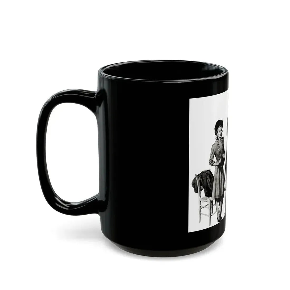 Dark Fortune, Liberty magazine, November 16, 1940 - Black Coffee Mug - Go Mug Yourself