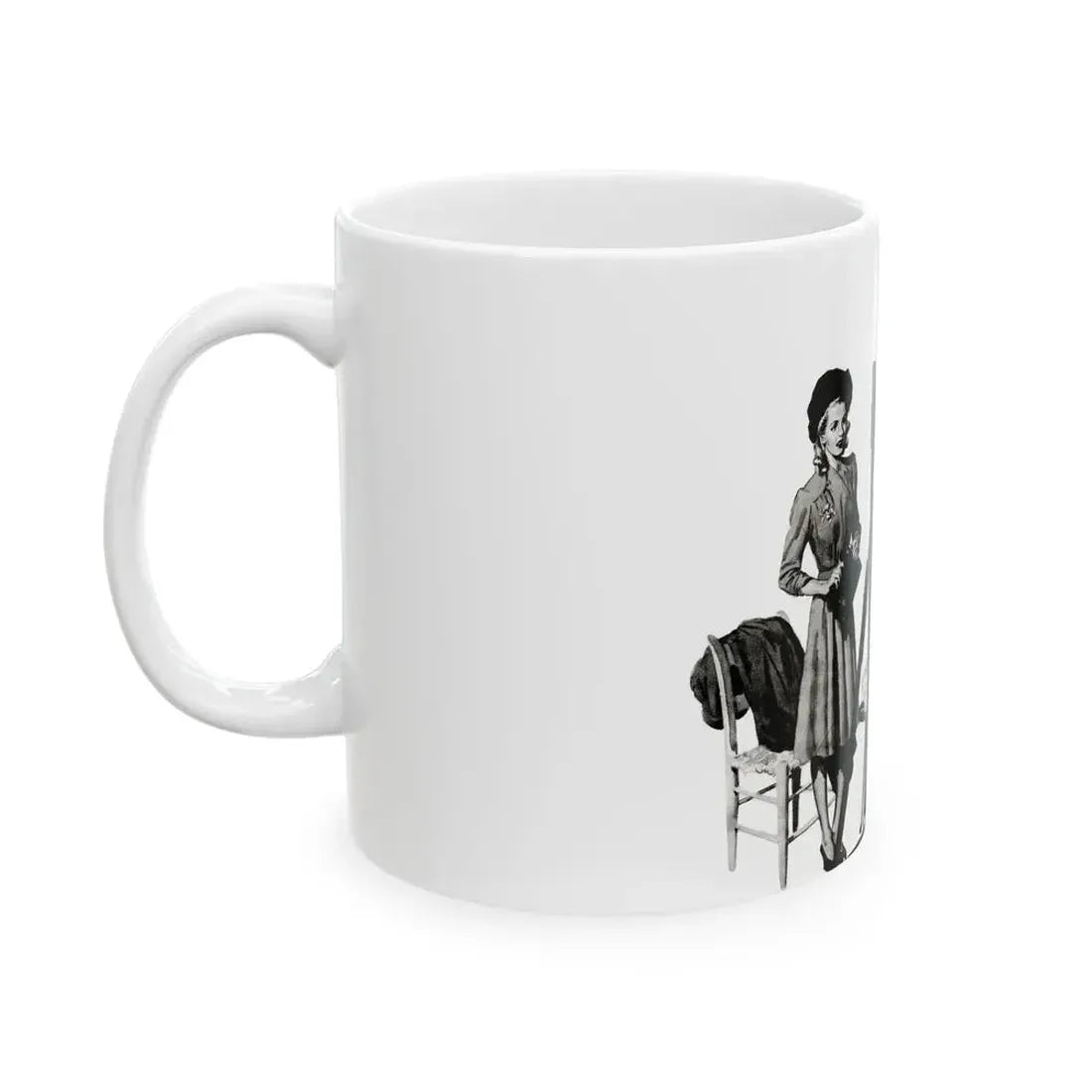 Dark Fortune, Liberty magazine, November 16, 1940 - White Coffee Mug - Go Mug Yourself