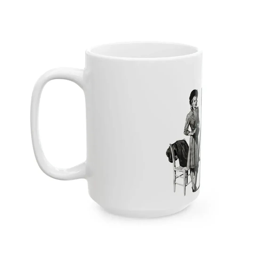 Dark Fortune, Liberty magazine, November 16, 1940 - White Coffee Mug - Go Mug Yourself