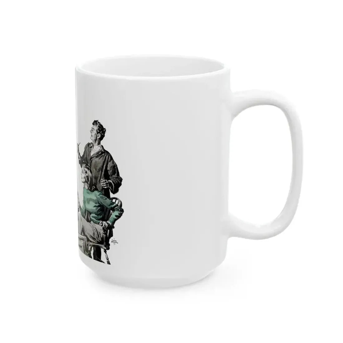 Dark Fortune, Liberty magazine, November 16, 1940 - White Coffee Mug - Go Mug Yourself