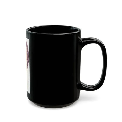 Dark Haired Women Portrait (c. 1950s) - Black Coffee Mug - Go Mug Yourself