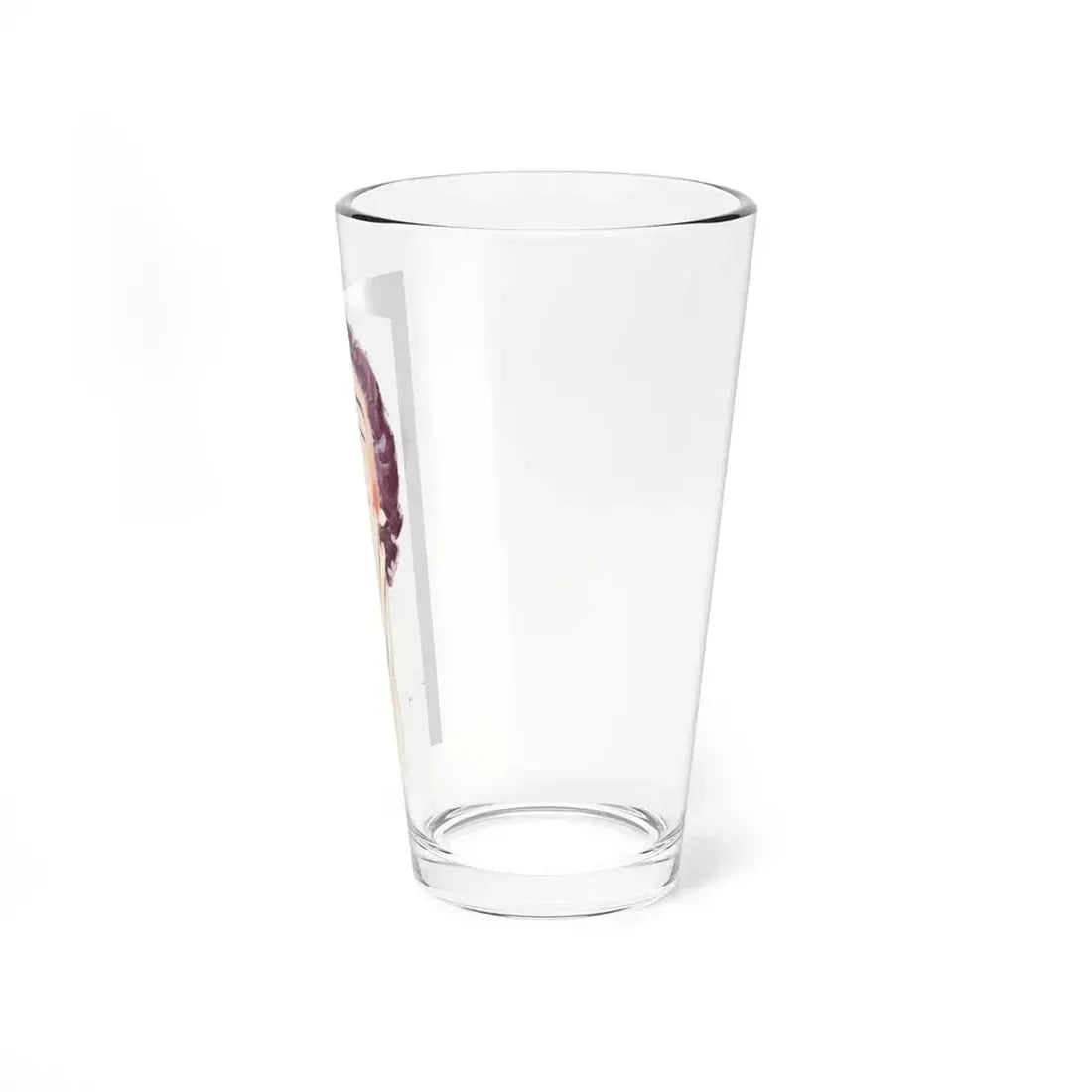 Dark Haired Women Portrait (c. 1950s) - Pint Glass 16oz - Go Mug Yourself