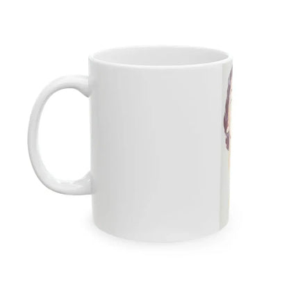 Dark Haired Women Portrait (c. 1950s) - White Coffee Mug - Go Mug Yourself