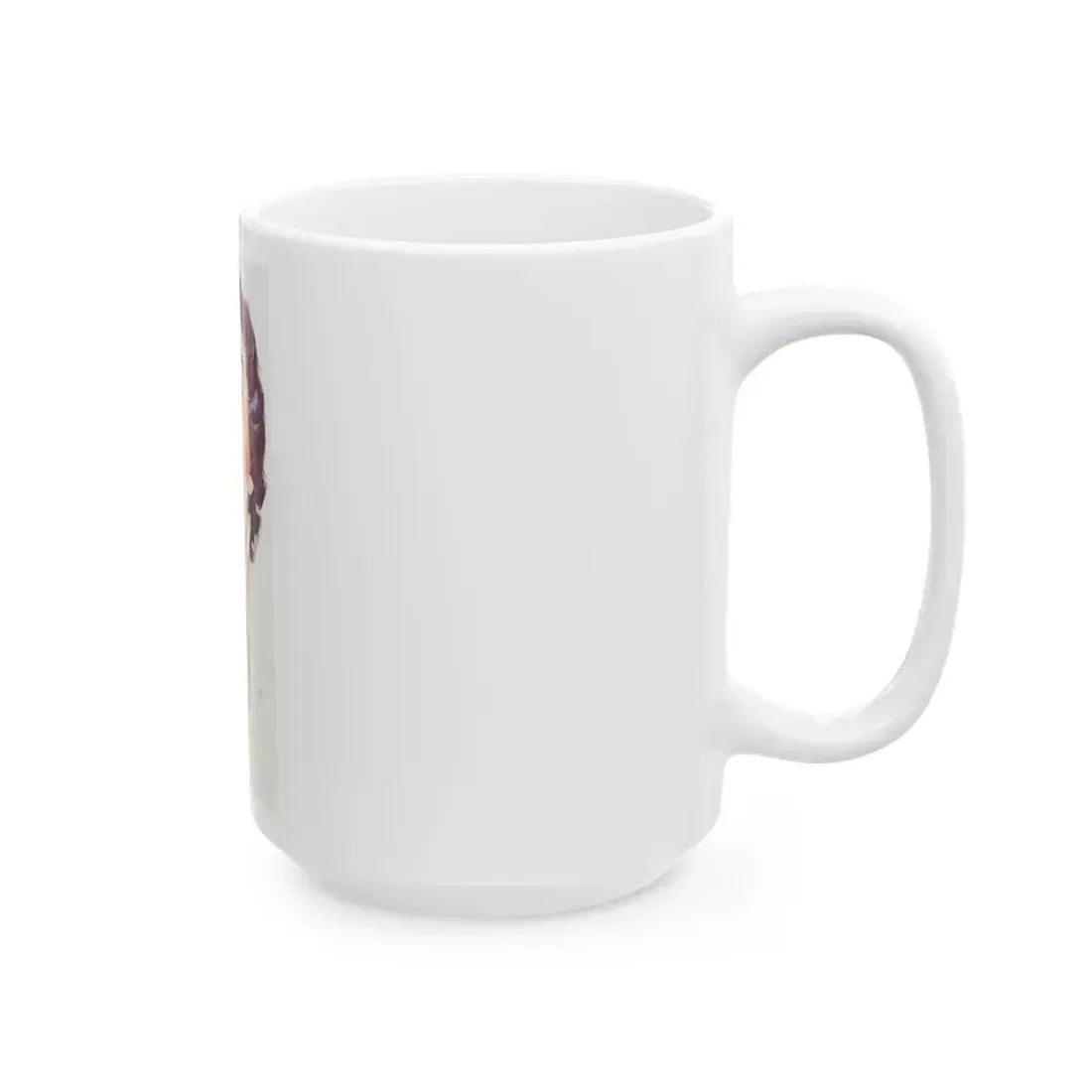 Dark Haired Women Portrait (c. 1950s) - White Coffee Mug - Go Mug Yourself