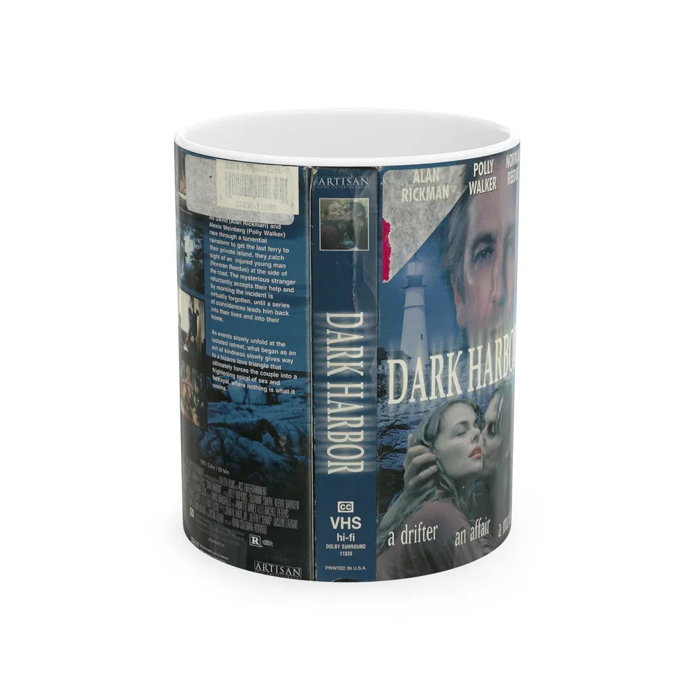 DARK HARBOR (VHS COVER) - White Coffee Mug-11oz-Go Mug Yourself