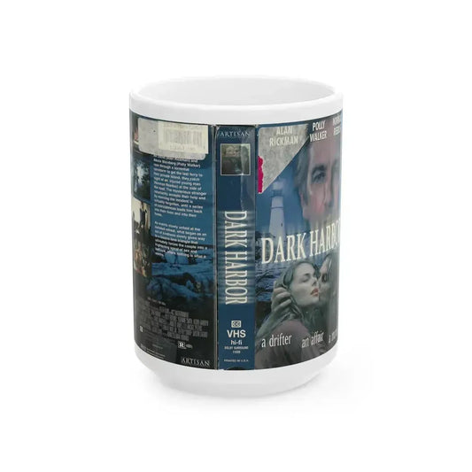 DARK HARBOR (VHS COVER) - White Coffee Mug 15oz - Go Mug Yourself