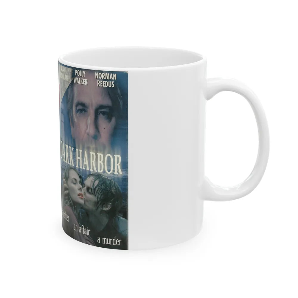 DARK HARBOR (VHS COVER) - White Coffee Mug-Go Mug Yourself