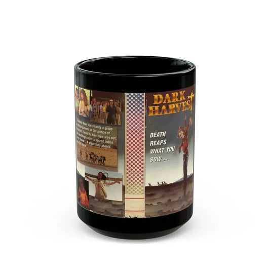 DARK HARVEST (VHS COVER) - Black Coffee Mug 15oz - Go Mug Yourself