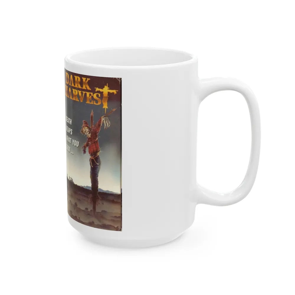 DARK HARVEST (VHS COVER) - White Coffee Mug-Go Mug Yourself