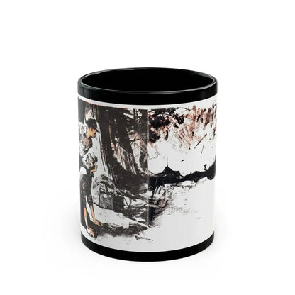 Dark Interlude (1), Blue Book Magazine, August 1949 - Black Coffee Mug 11oz - Go Mug Yourself